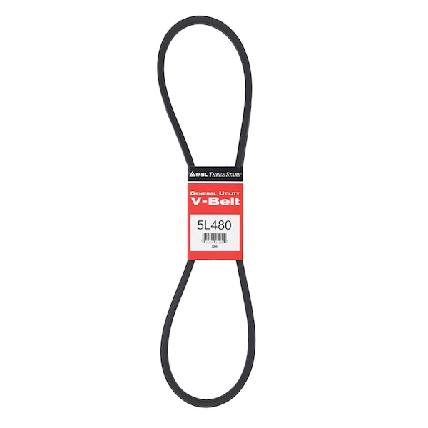 Mbl Mitsuboshi FHP General Utility V-Belt 0.63 in. W X 48 in. L For Fractional Horsepower Motors 5L480A - main